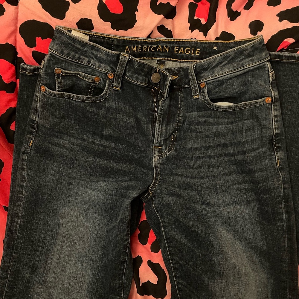 American Eagle Outfitters Men's Dark Wash Straight Jeans